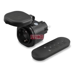 Kültéri távirányítós dugalj szett 1+1