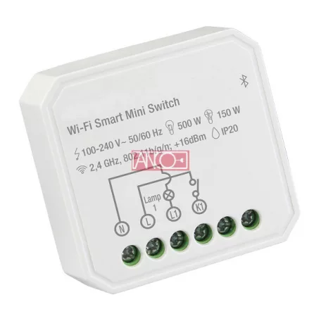 WiFi okos mini 1 pólusú kapcsoló