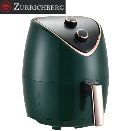 Zurrichberg RoseGold Professzionális Olaj nélküli Fritőz 3,5L 1500W ZBP/2702 (ZBP/2701) fritőz, forrólevegős sütő olaj nélküli sütő zöld