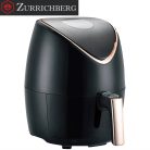 Zurrichberg RoseGold Professzionális Digitális Olaj nélküli Fritőz 3,5L 1500W ZBP/2703 (ZBP/2704) digitális fritőz, forrólevegős sütő olaj nélküli sütő fekete