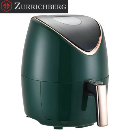 Zurrichberg RoseGold Professzionális Digitális Olaj nélküli Fritőz 3,5L 1500W ZBP/2703 (ZBP/2704) digitális fritőz, forrólevegős sütő olaj nélküli sütő zöld