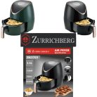 Zurrichberg RoseGold Professzionális Digitális Olaj nélküli Fritőz 3,5L 1500W ZBP/2703 (ZBP/2704) digitális fritőz, forrólevegős sütő olaj nélküli sütő zöld