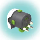 Q2POWER 2.100100 utazóadapter, QDAPTER,  indulási ország: AUS/CHINA, IT, UK, CH, BRAZIL, USA, EURO, célország: AUS, BRAZIL, IT, CH, UK, USA