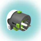 Q2POWER 2.100110 utazóadapter, Qdapter USB, indulási ország: AUS/CHINA, IT, UK, CH, BRAZIL, USA, EURO, célország: AUS, BRAZIL, IT, CH, UK, USA