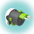 Q2POWER 2.100110 utazóadapter, Qdapter USB, indulási ország: AUS/CHINA, IT, UK, CH, BRAZIL, USA, EURO, célország: AUS, BRAZIL, IT, CH, UK, USA