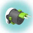 Q2POWER 2.100110 utazóadapter, Qdapter USB, indulási ország: AUS/CHINA, IT, UK, CH, BRAZIL, USA, EURO, célország: AUS, BRAZIL, IT, CH, UK, USA