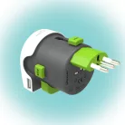 Q2POWER 2.100110 utazóadapter, Qdapter USB, indulási ország: AUS/CHINA, IT, UK, CH, BRAZIL, USA, EURO, célország: AUS, BRAZIL, IT, CH, UK, USA