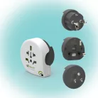 Utazóadapter Qplux World 3in1" Q2"