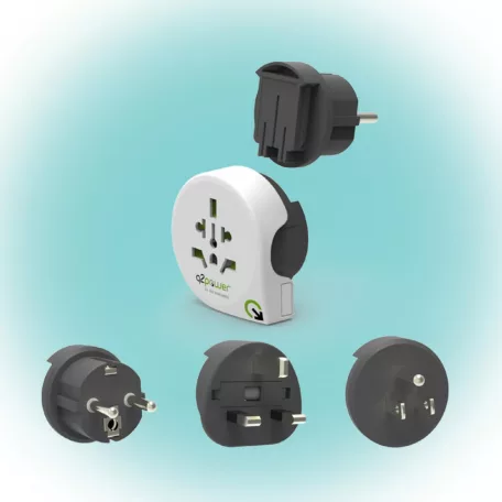 Utazóadapter Qplux World 3in1" Q2"