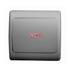 Olympic 1 pólusú kapcsoló kerettel antracit