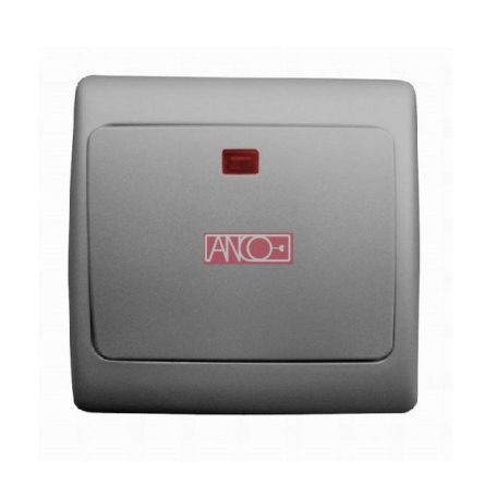 Olympic váltókapcsoló jelzőfénnyel antracit