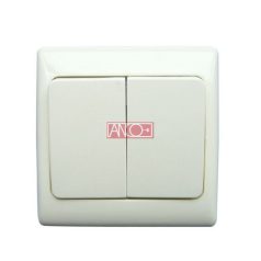 Olympic csillárkapcsoló kerettel bézs