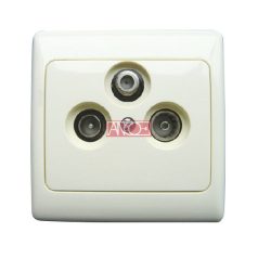 Olympic SAT antennacsatlakozó aljzat bézs