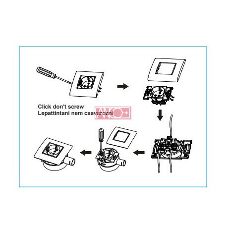 Evian 1-es földelt dugalj