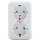 Austin 2-es földelt dugalj, falon kívüli