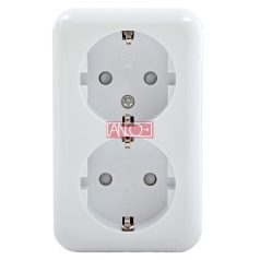 Austin 2-es földelt dugalj, falon kívüli