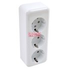 Austin 3-as földelt dugalj, falon kívüli