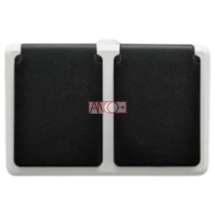 Athens dupla földelt dugalj, IP54