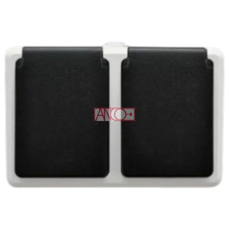 Athens dupla földelt dugalj, IP54