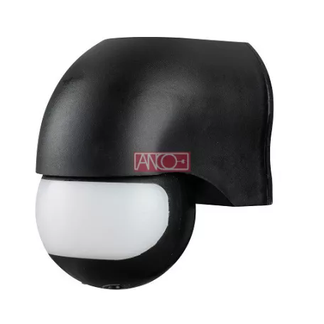 Mozgásérzékelő 180°, fekete