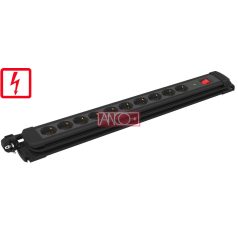 Elosztó 10-es, túlfeszültségvédelem, 2m