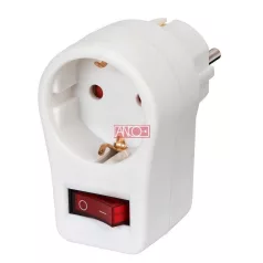 Köztes dugalj kapcsolóval, beltéri