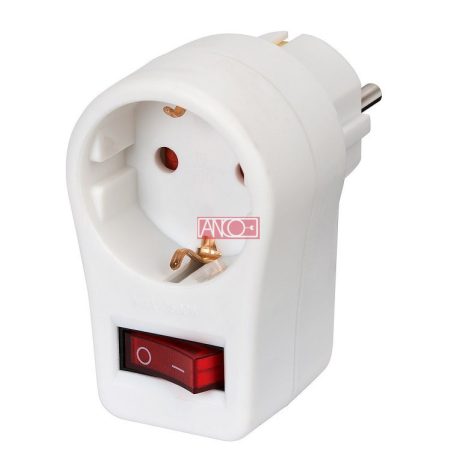 Köztes dugalj kapcsolóval, beltéri