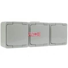 Junior 3-as földelt dugalj, IP44