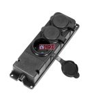 Elosztó 3-as szerelhető gumis, IP44