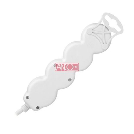 Asztali elosztó 3-as, lapos dugó, 1,5m