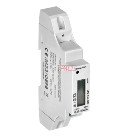 1 fázisú digitális almérő 0,25-40A, MID