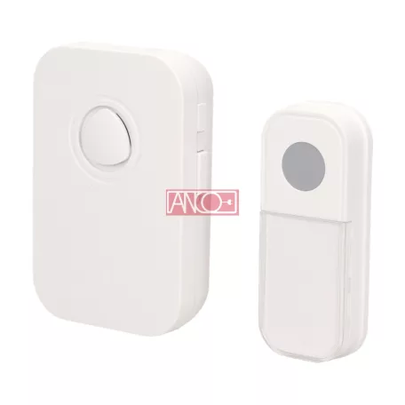 Vezeték nélküli csengő, 80m, fehér