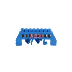 Szigetelt földelősín N8, kék