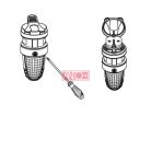 Földelt gumi dugalj fedéllel, IP44