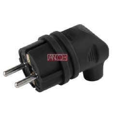 Földelt gumis dugvilla "L", IP44