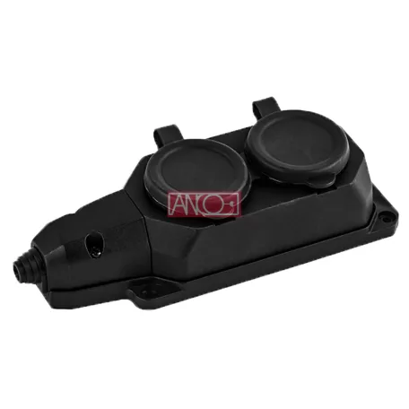 Elosztó 2-es szerelhető gumis, IP44