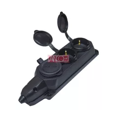 Elosztó 3-as szerelhető gumis, IP44