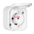 Hydra+ 1-es földelt dugalj, IP54