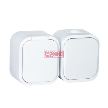 Hydra+  kapcsoló + földelt dugalj, IP54