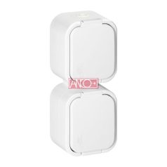 Hydra+ 2-es földelt dugalj, IP54