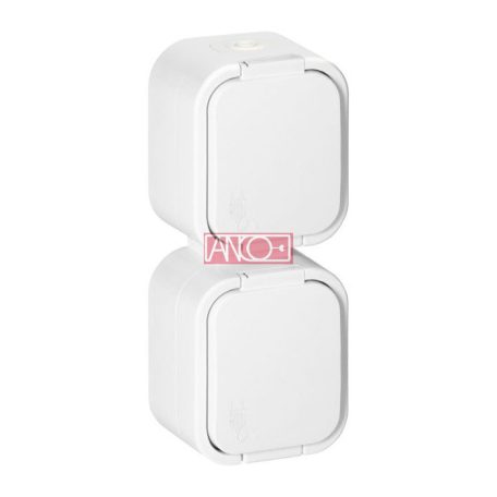 Hydra+ 2-es földelt dugalj, IP54