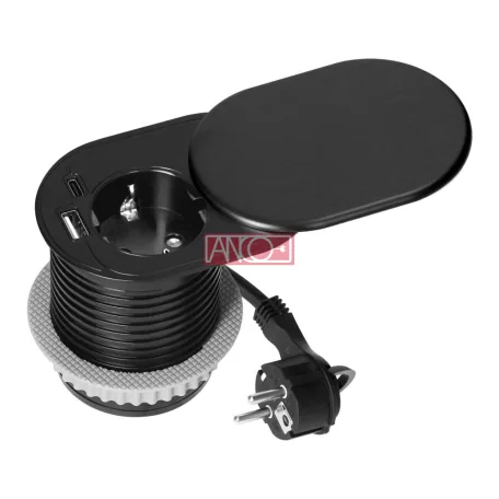 Rejtett, beépíthető konnektor A+C USB