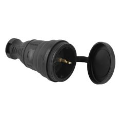 Földelt gumi dugalj fedéllel, IP44