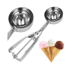   Family Springos fagylalt kanál, 21x4.1 cm, rozsdamentes acél, ezüst