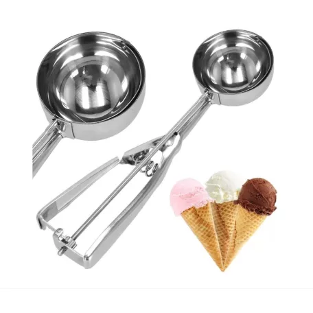 Family Springos fagylalt kanál, 21x4.1 cm, rozsdamentes acél, ezüst