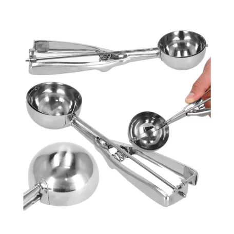 Family Springos fagylalt kanál, 21x4.1 cm, rozsdamentes acél, ezüst