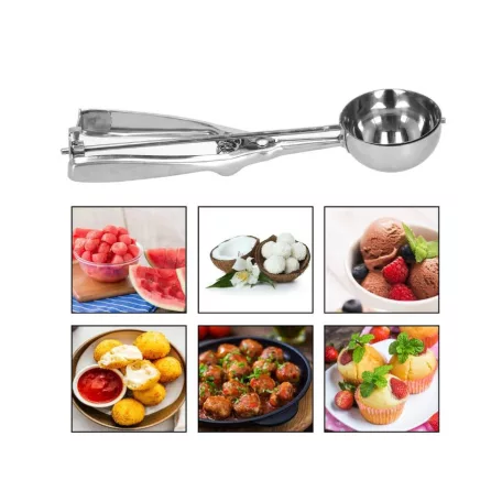 Family Springos fagylalt kanál, 21x4.1 cm, rozsdamentes acél, ezüst