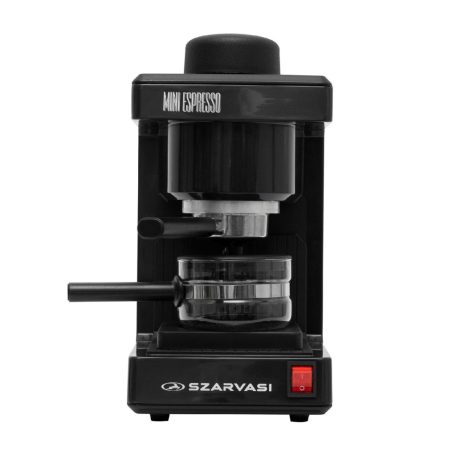 Szarvasi SZV-612/3 Mini Espresso kávéfőző 32862, 800 W, 3.04 bar, üveg kiöntő, hőkorlátozó, hőkioldó, fekete