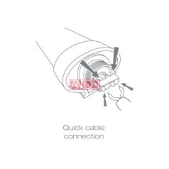 LED por és páramentes lámpa 36W