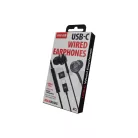 Maxell 348531 XC-1 USB-C fülhallgató, USB-C, 95 dB, 32 Ohm, beépített mikrofon, fekete